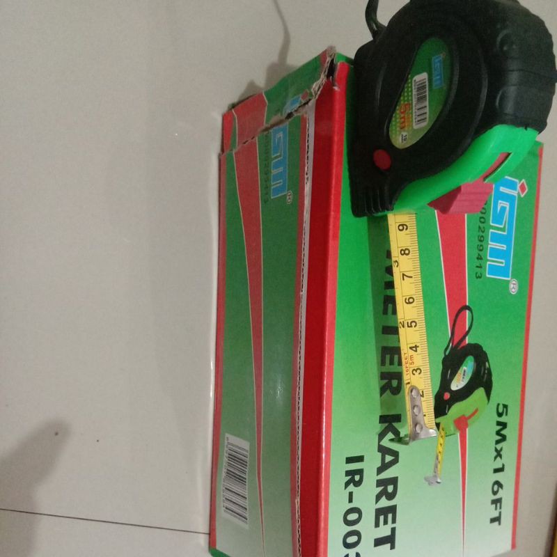 METERAN KARET 5 METER IGM / ROL METER KARET