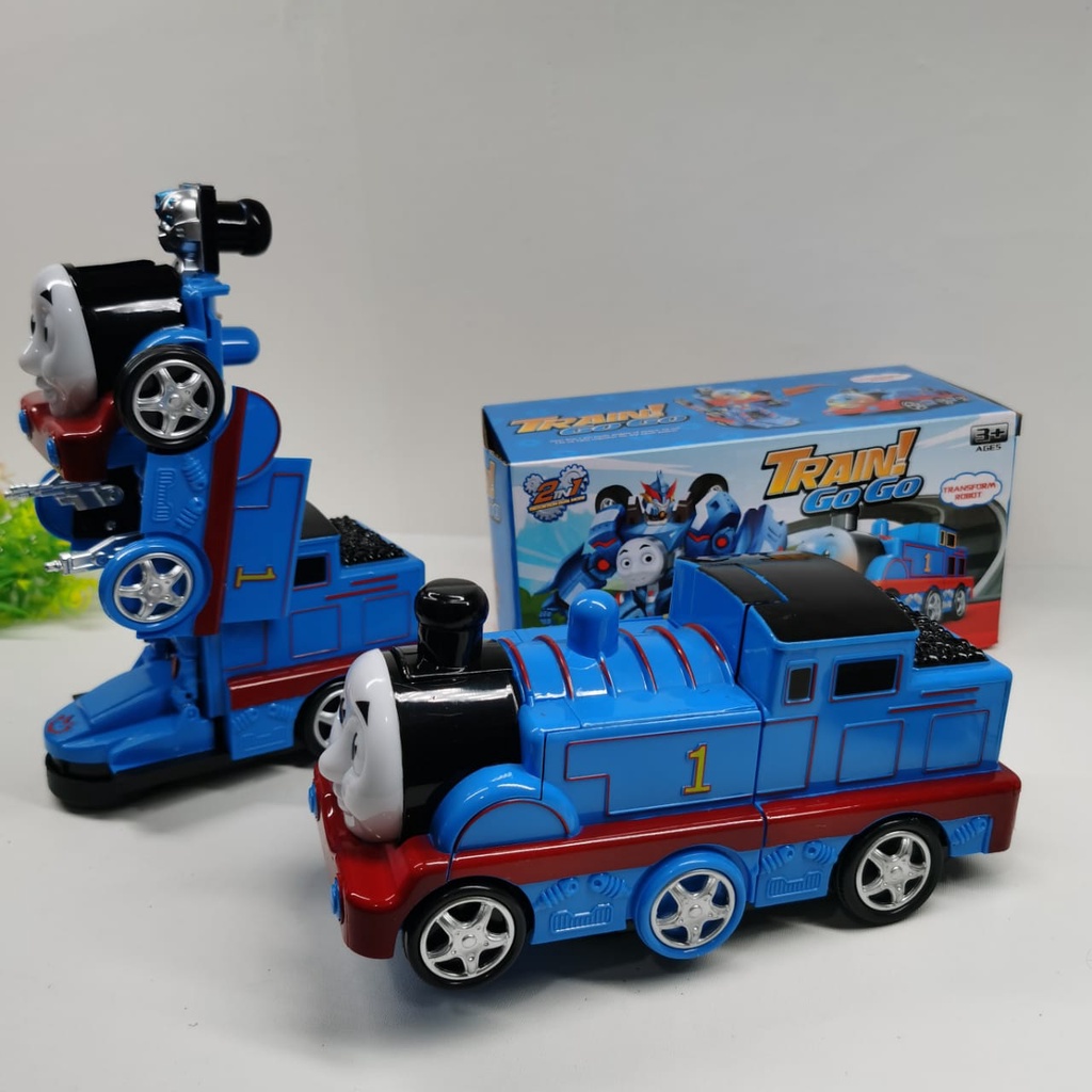 Mainan anak laki laki Train Go Go 2in1 / Kereta Robot Transformers 2in1 / Mainan anak