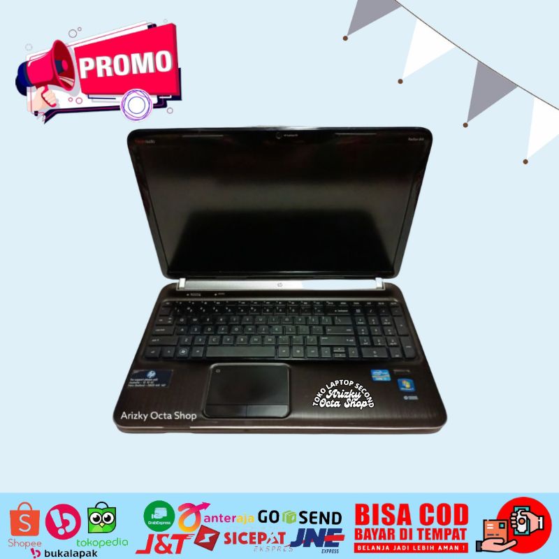 Laptop Hp Pavilion DV6 Core i7 DUAL VGA Ram 4GB HDD 320GB Webcam HDMI NUMERIK 15Inch