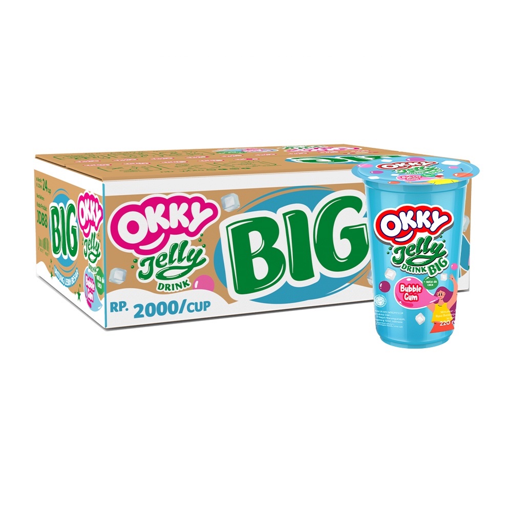 

Minuman Gelas Okky Jelly Drink Big 220 ML Per Dus