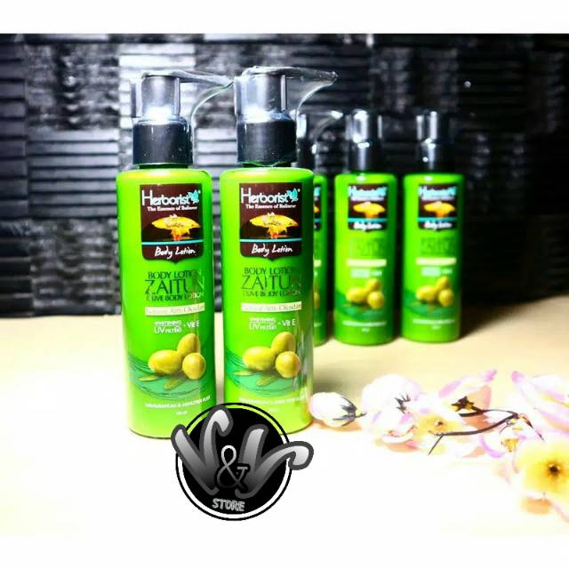 HERBORIST BODY LOTION ZAITUN + WHITENING/HERBORIST/BODY LOTION/BODY LOTION HERBORIST/PERAWATAN TUBUH