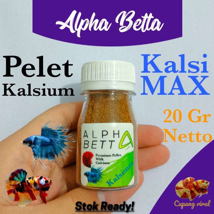 AlphaBetta - Kalsimax / Pelet Kalsium Premium 20GR