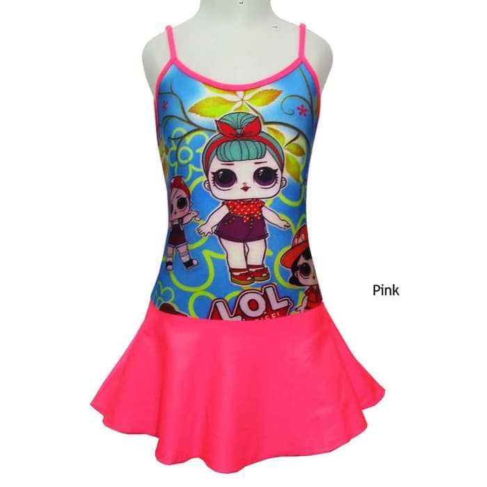 Baju Renang Anak 4-8 Th Seksi Karakter LOL SR-TKK089 - Tosca