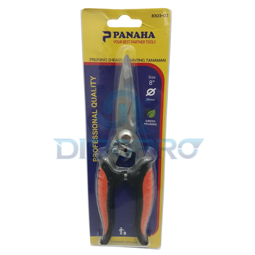 PANAHA 8303-02 Gunting Dahan Korea 8&quot; - Pruning Shear Gunting Bunga Kebun Serbaguna