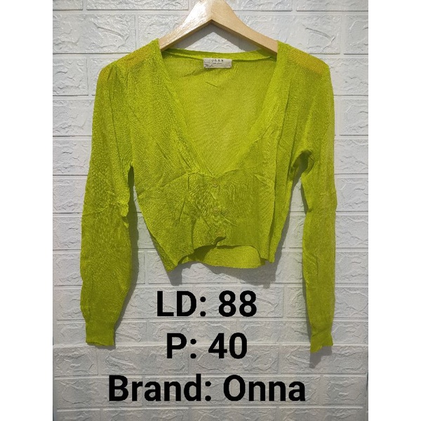 Cardigan Rajut dan Atasan Wanita (Thrift Shop/Preloved) 022-19