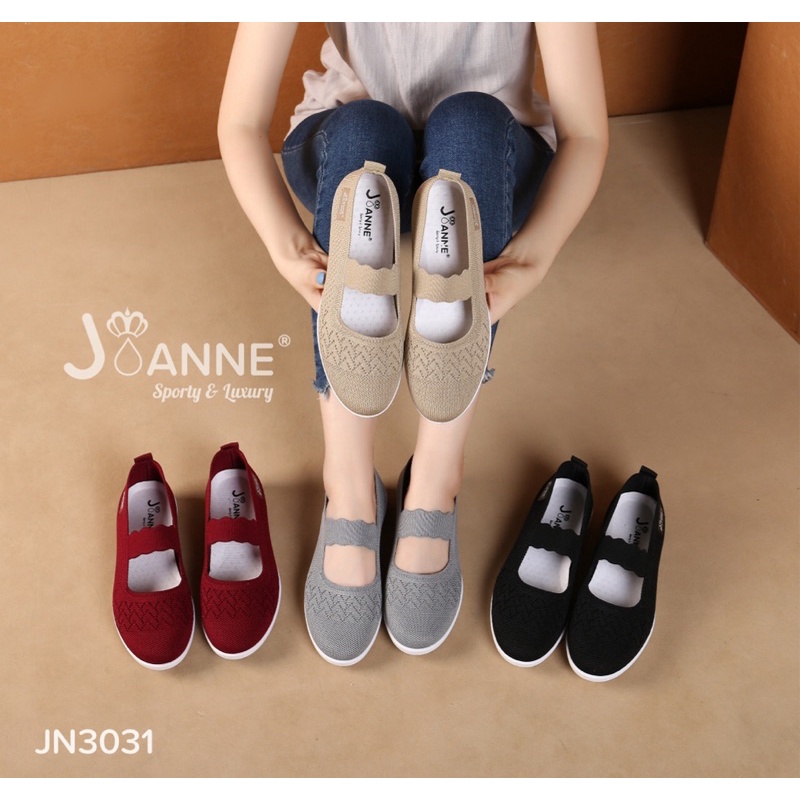 RESTOCK!! [ORIGINAL] JOANNE FlyKnit Flats Shoes Sepatu Wanita #JN3031