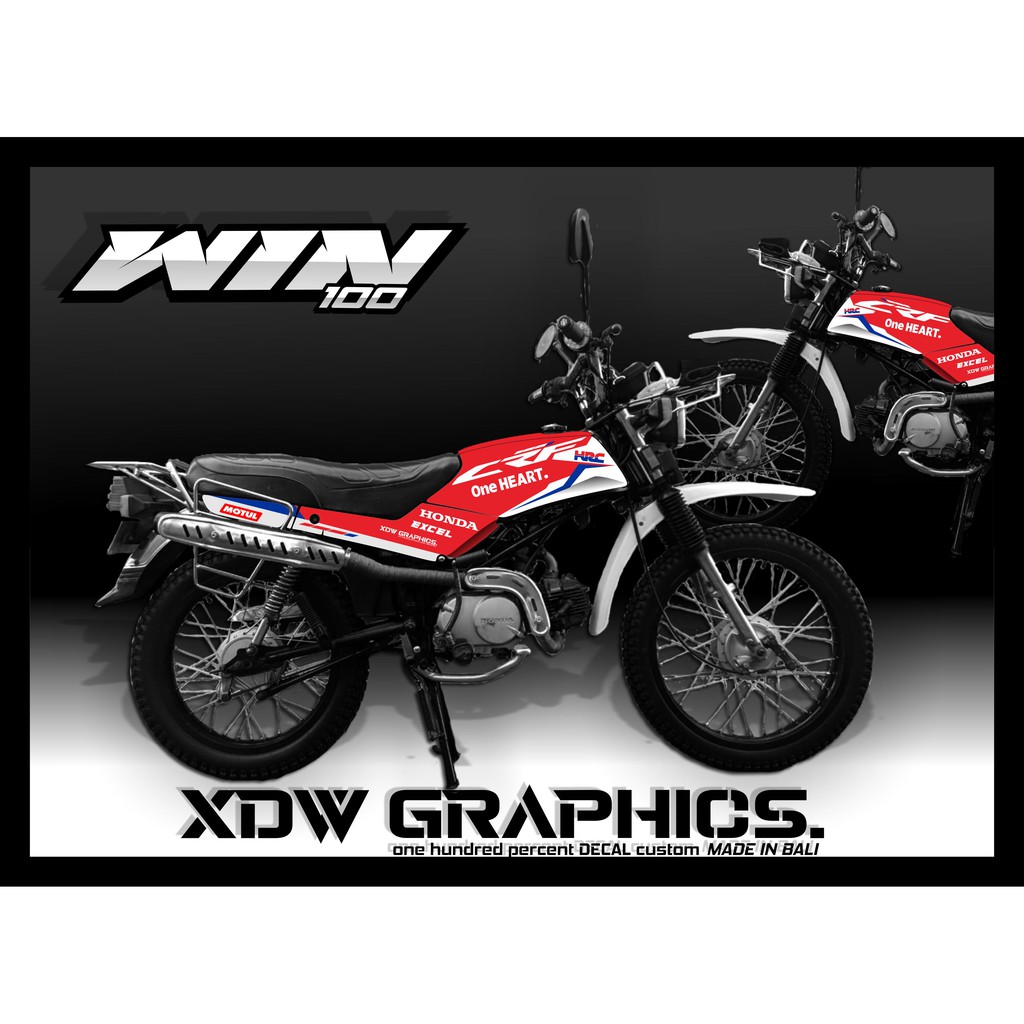 stiker honda win 100 variasi crf