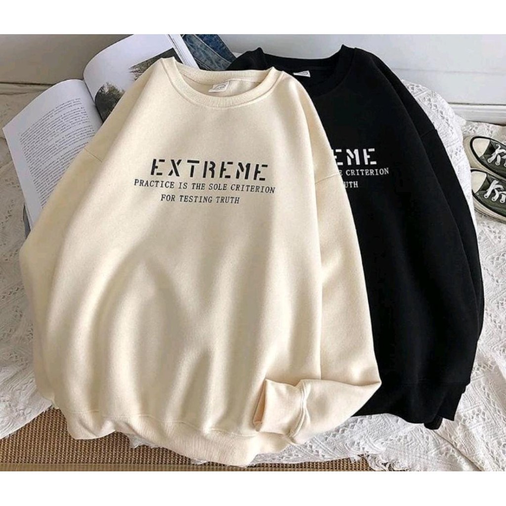 SWEATER UNISEX EXTREME // ATASAN UNISEX FLEECE PREMIUM TEBAL TERBARU,