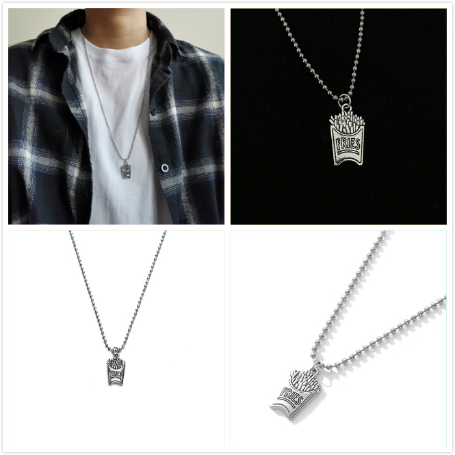 Ins Hiphop Bungee Pendant Aksesori Kalung A&amp;6