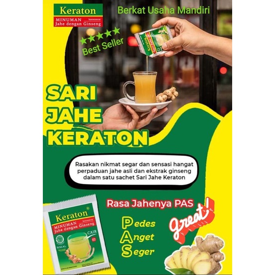 Sari Jahe Keraton isi 12 sachet Terlaris termurah &amp; Garansi 100% Ori