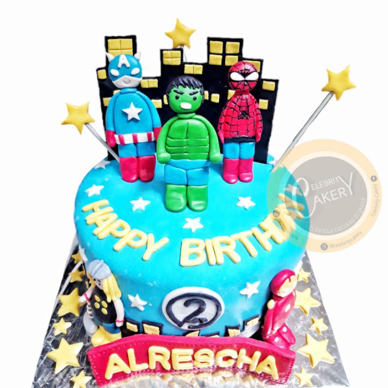 

Avengers Full Fondant Cake