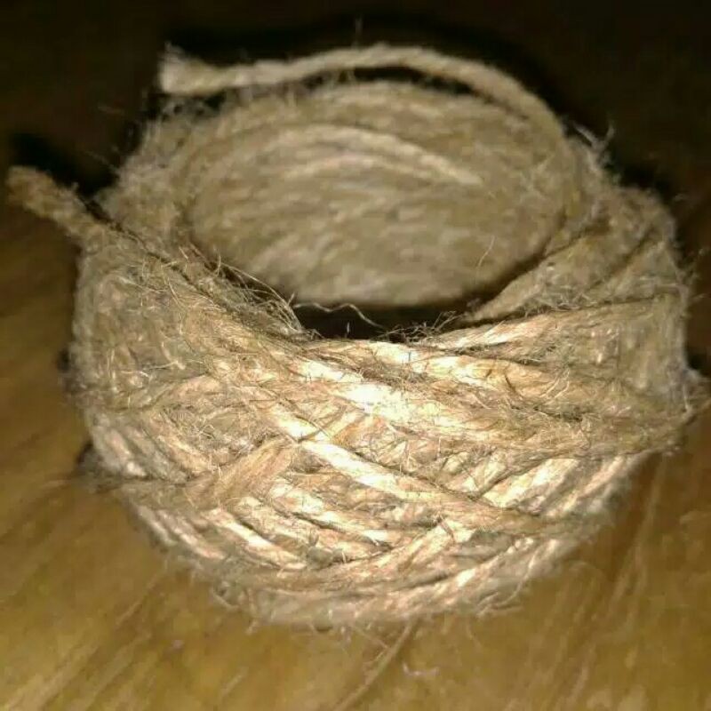 

Rp325/meter (3ply)(Benang Besar)Tali Goni, Tali Rami, Jute, Tali vintage, Craft, Aksesoris