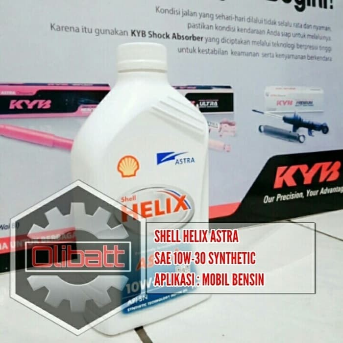 Paket Ganti Oli Mobil Shell Helix Astra 10W30 Oli mobil 4 liter