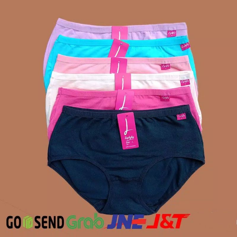 6pc_ CD wanita LYDYLY art:L 1228 m.l.xl.xxl / celana dalam wanita cotton / CD lydyly 1228