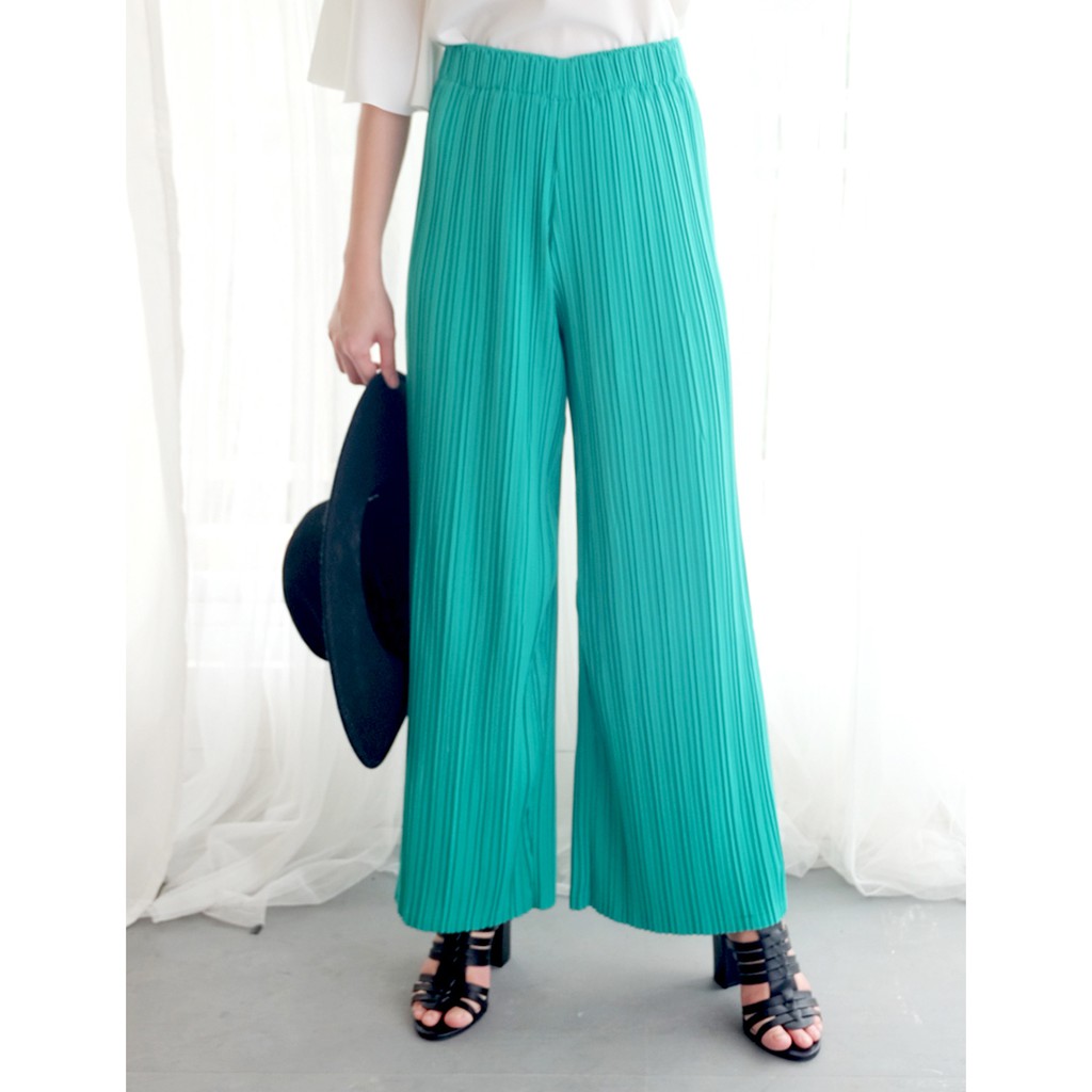 Yuan Market - Celana Kulot Maxi Pleated Culotte