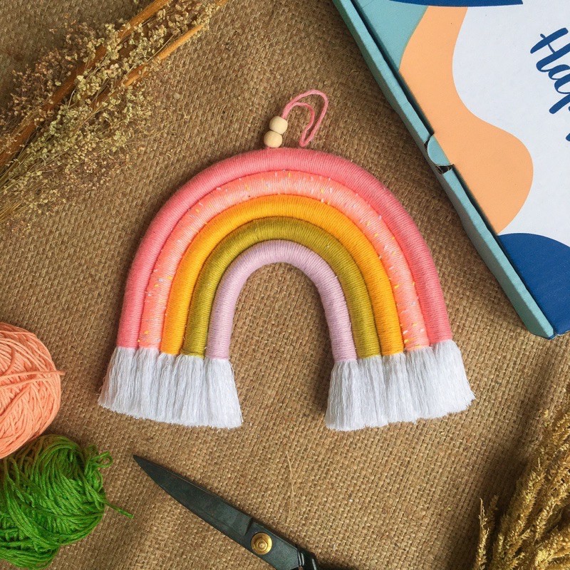 Macrame Rainbow Wall Hanging