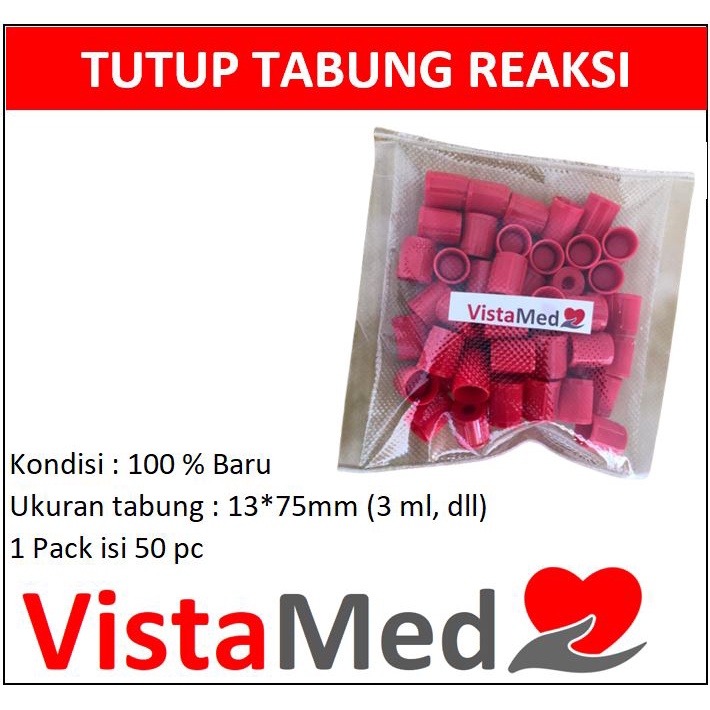 Tutup Tabung Reaksi (plug / bukan ulir)