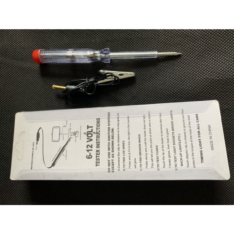 Obeng Tespen DC 6V - 24V / Voltage Tester DC