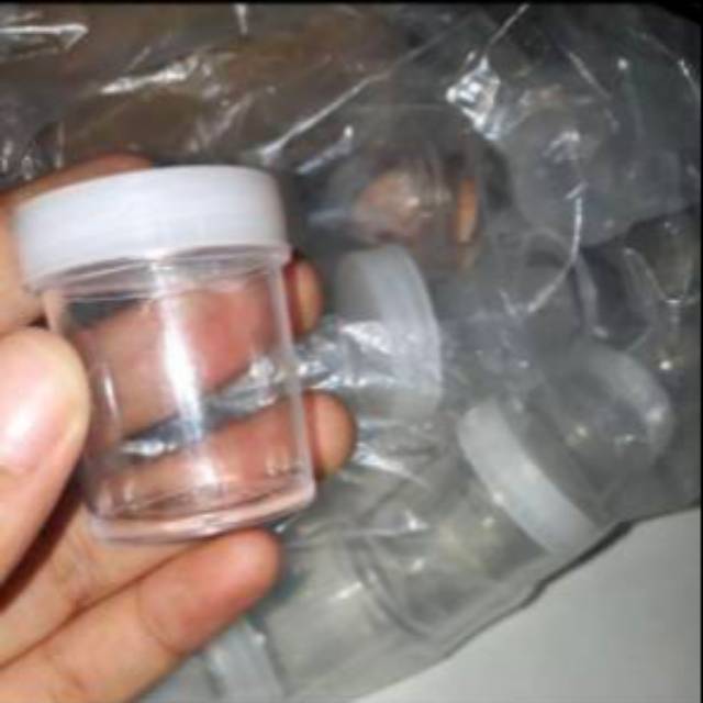 JAR KOSONG  / WADAH GLITTER PLASTIK / POT KOSONG