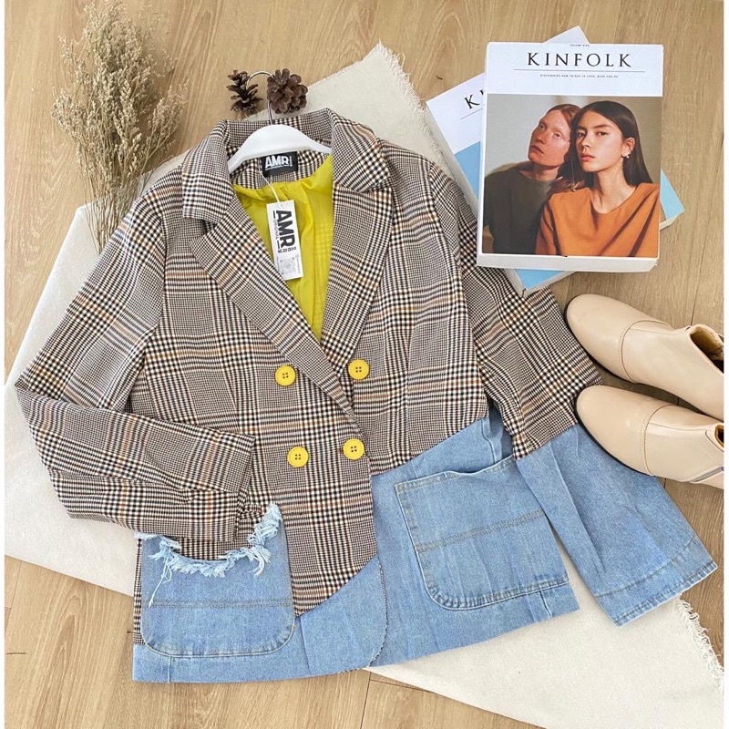 BLAZER WANITA MIX JEANS IMPORT PREMIUM