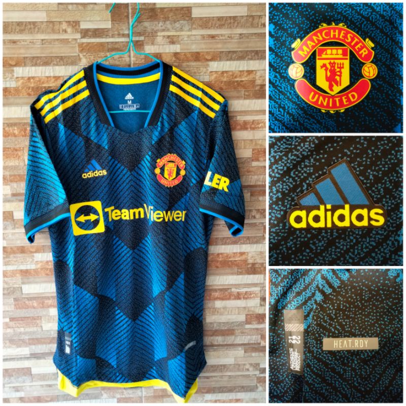 (HEAT.RDY/Player Issue) Jersey Bola Emyuu MU 3rd 2021 2022