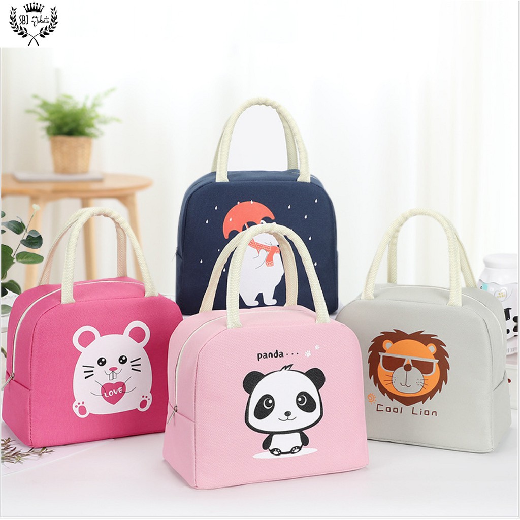 TAS BEKAL INSULATED LUNCH BAG RANTANG TAHAN PANAS DINGIN FUNNY ANIMAL