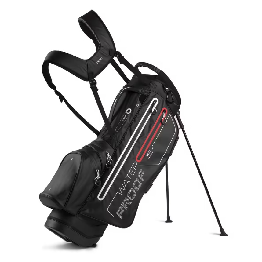 INESIS Tas Golf Berdiri Dengan 2 Mode Jinjing Untuk 14 Tongkat Tahan Air
