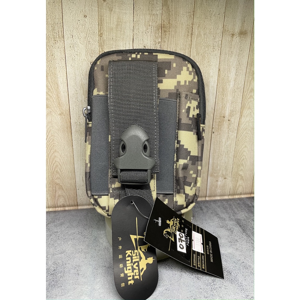 Sarung HP Tactical|Tempat HP Army|Kotak HP Import Silver Knight Loreng Acupad