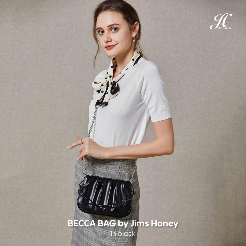 Jims Honey Becca Bag Tas Selempang Clutch Fashion Pesta Wanita Slingbag Import Jimshoney Korea Elega