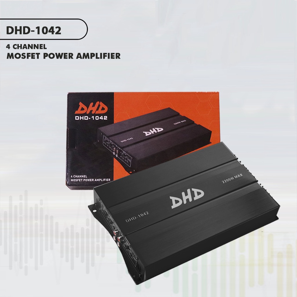 DHD-1042 Amplifier 4 channel (Power Amplifier Mobil)