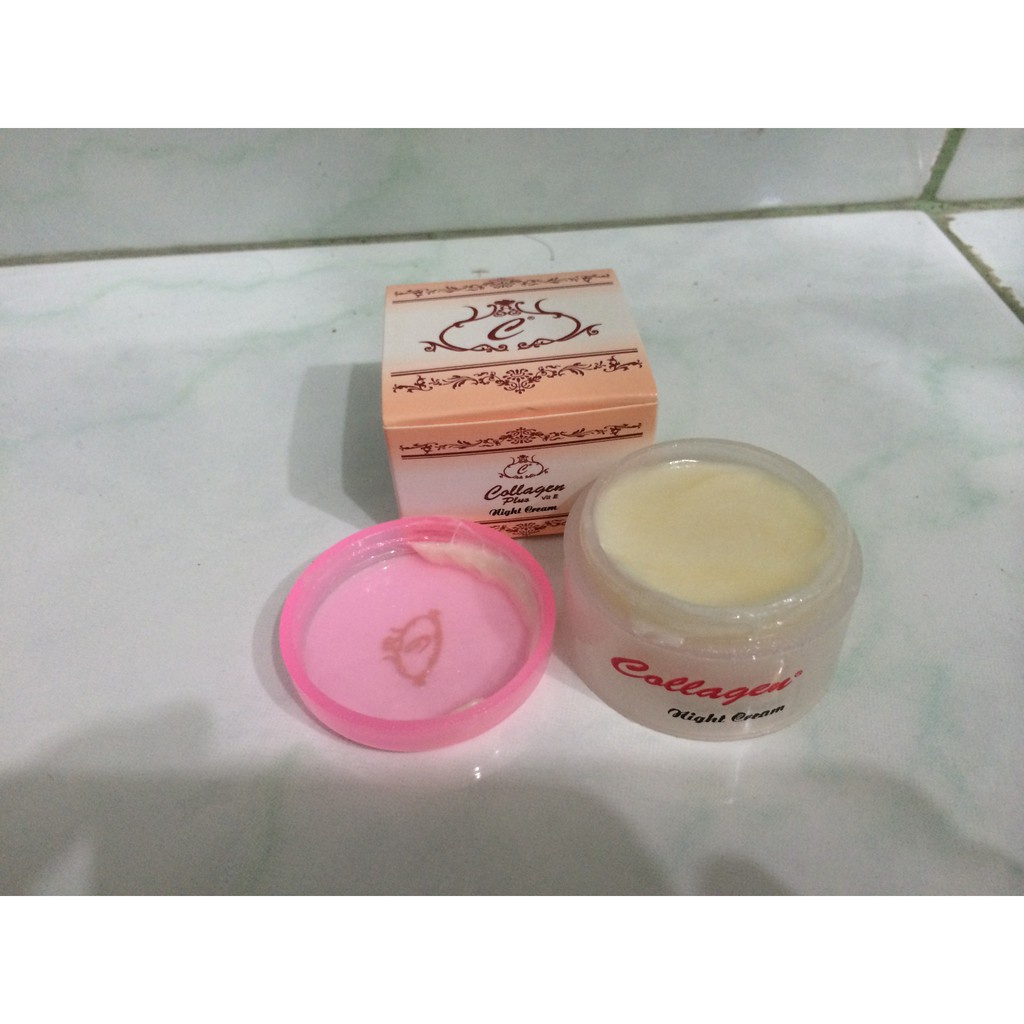 CREAM COLLAGEN MALAM SINGLE / CREAM KOLAGEN MALAM SAJA RUMAH CANTIK