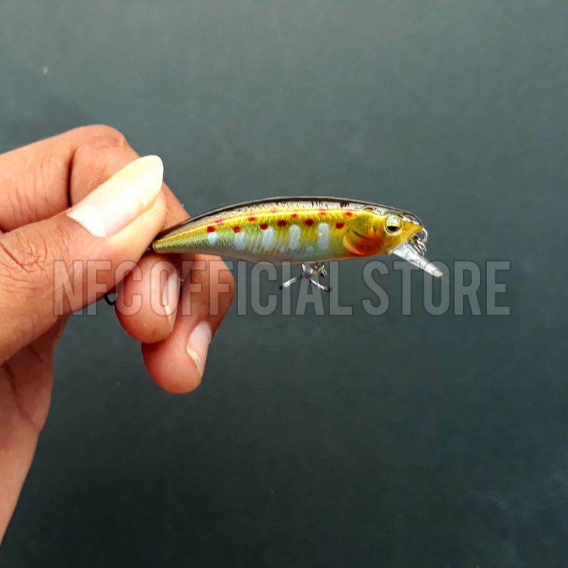 Lure Minnow Slow Sinking 5,5cm / 4,5gram Megabass Great Hunting Replika Action &amp; warna KILLER