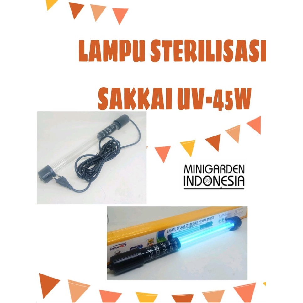 SAKKAI PRO UV 45W LAMPU SELAM STERILISASI HEMAT ENERGI AQUARIUM