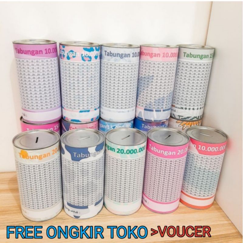 Celengan target viral buka tutup