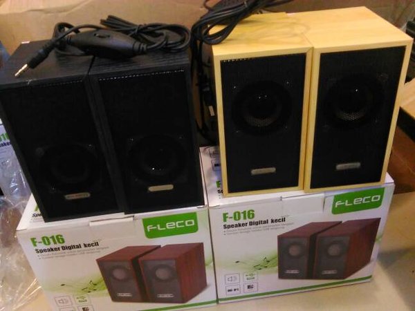 Speaker Aktif Mini Fleco F-016 Extra Bass Power Sound-Speaker Digital Komputer/Laptop/HP (RANDOM)