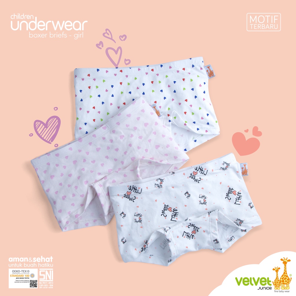 Velvet Junior Celana Dalam Anak Briefs 1pc