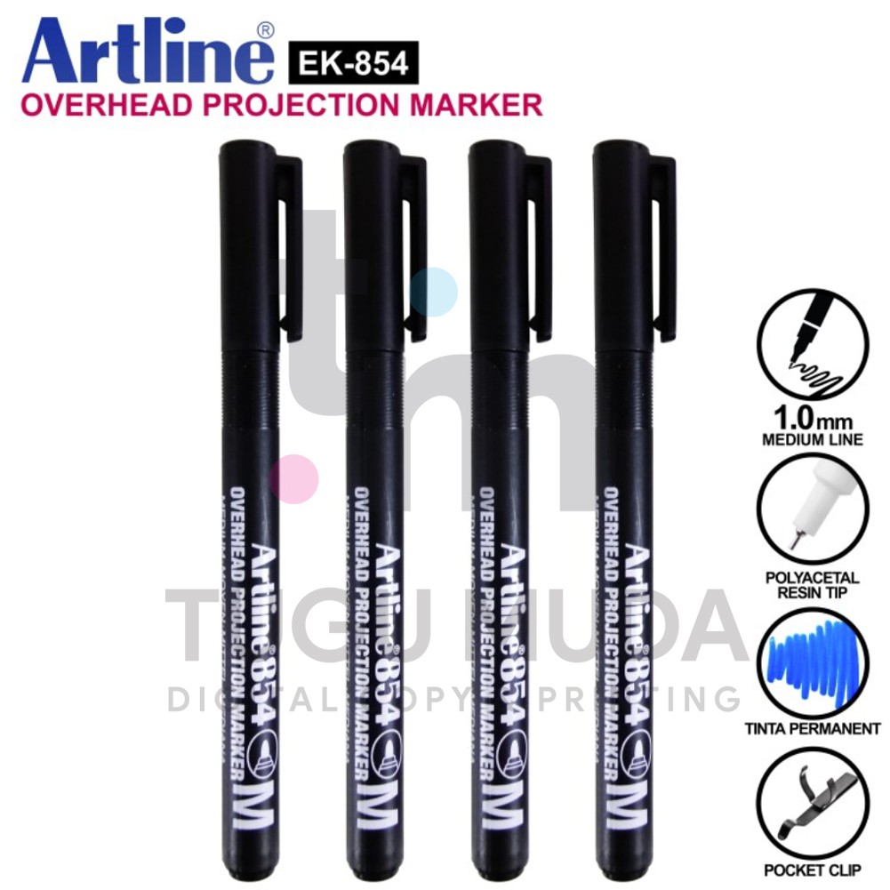 

ARTLINE Spidol Permanent OHP Overhead Projection Marker| EK-854 1.0mm