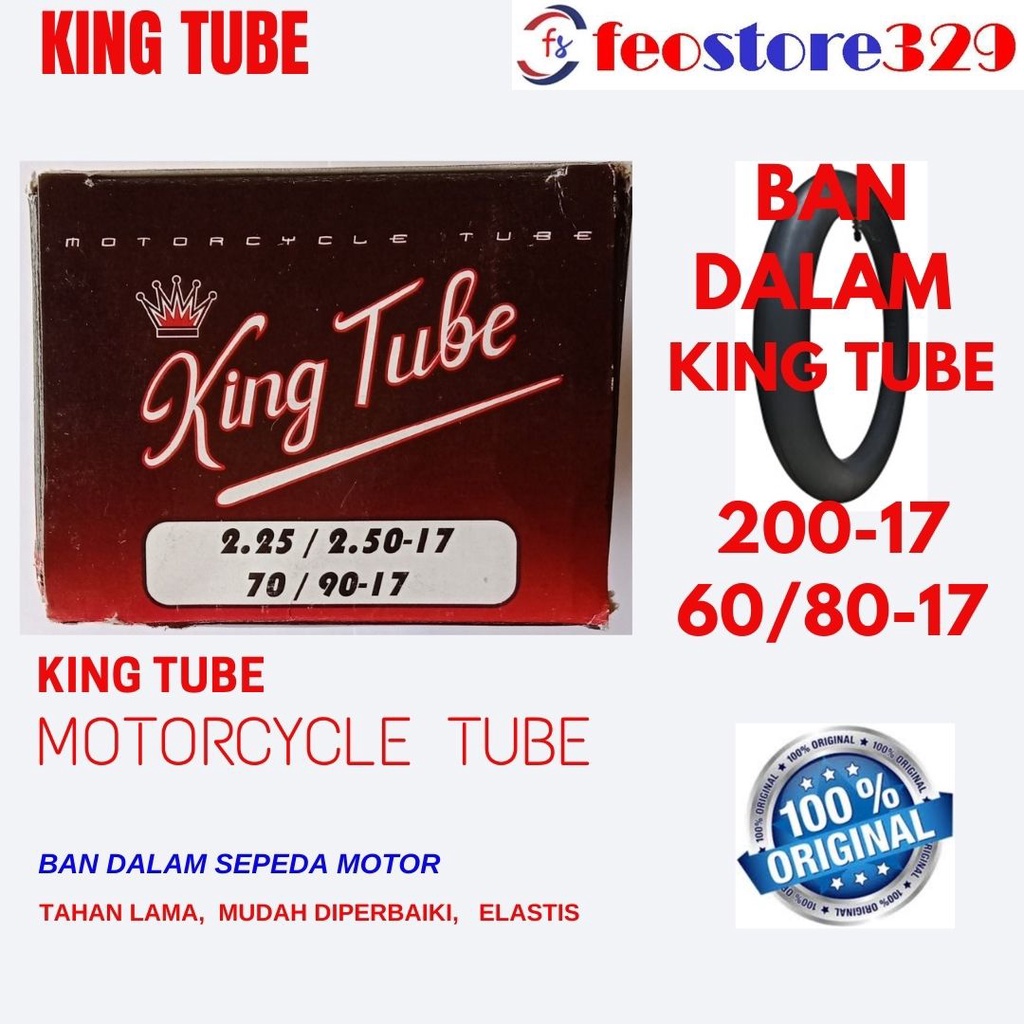 Ban dalam MOTOR KING TUBE 200-17 60/80 - 17