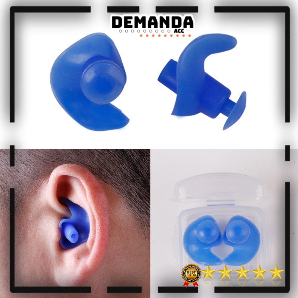 Penutup Telinga Anti Bising Anti Air Ear Plug Earplug Alat Pelindung Renang Aksesoris Perlengkapan Berenang