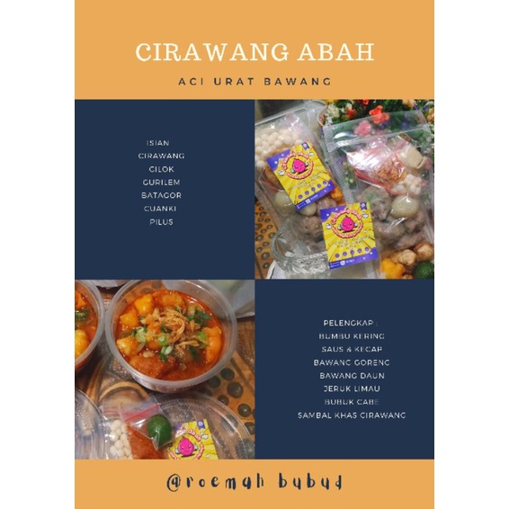 

CIRAWANG ABAH (ACI URAT BAWANG)