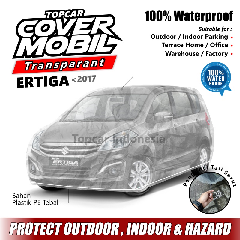 Cover Mobil Transparan Plastik Suzuki Ertiga Lama Tebal Plastik Waterproof Outdoor Indoor Part Mobil  Aksesoris Exterior Selimut Pelindung Anti Air