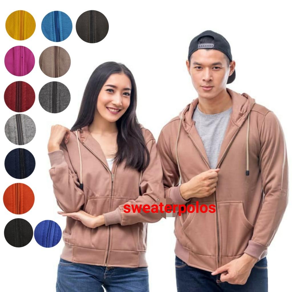  SWEATERPOLOS  HOODIE ZIPPER SIZE M XXL Shopee  Indonesia