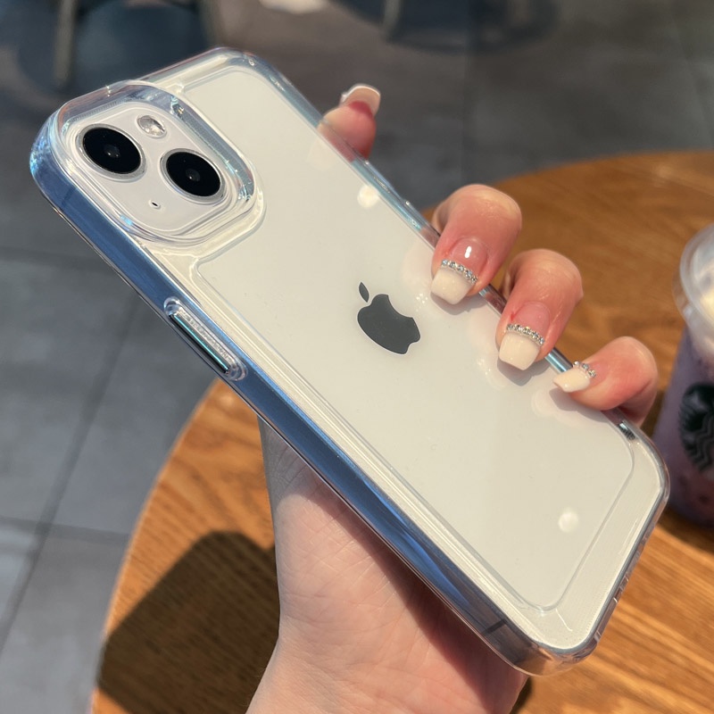 (2 Gen) Soft Case Tpu Transparan Untuk iPhone 14 13 12 11 Pro MAX XS MAX XR X 7 + 8 Plus