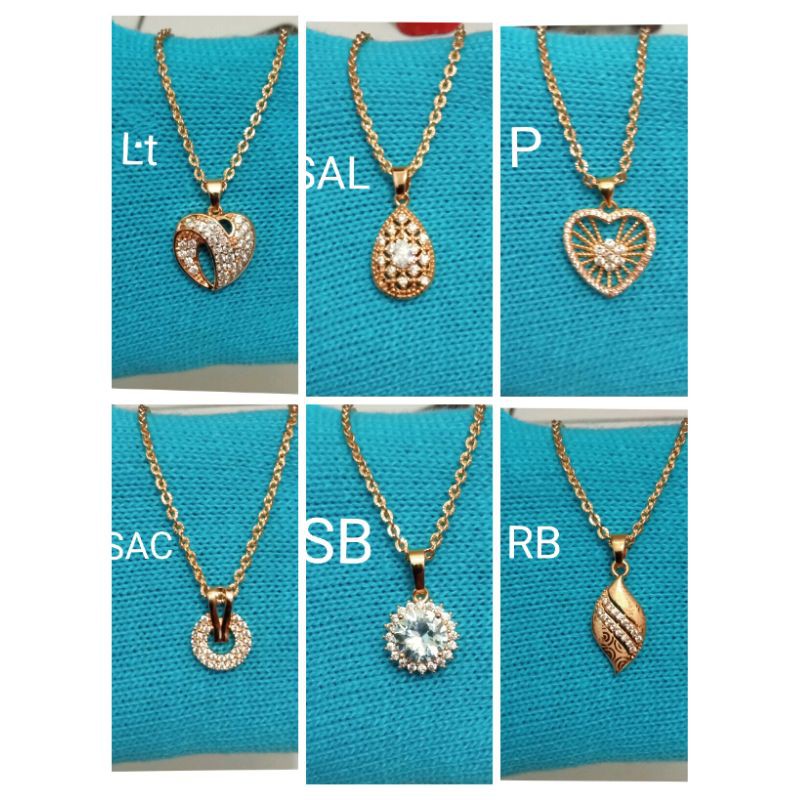 kodemix01. Kalung xuping wanita lapis emas dgn mata zircon UK 45 cm nori