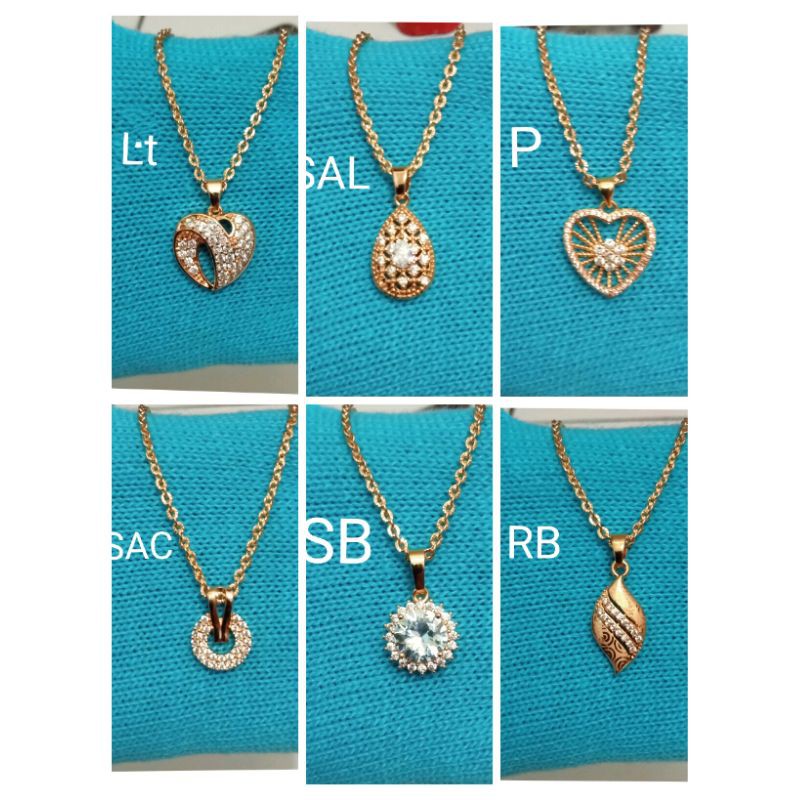 kodemix01. Kalung xuping wanita lapis emas dgn mata zircon UK 45 cm nori