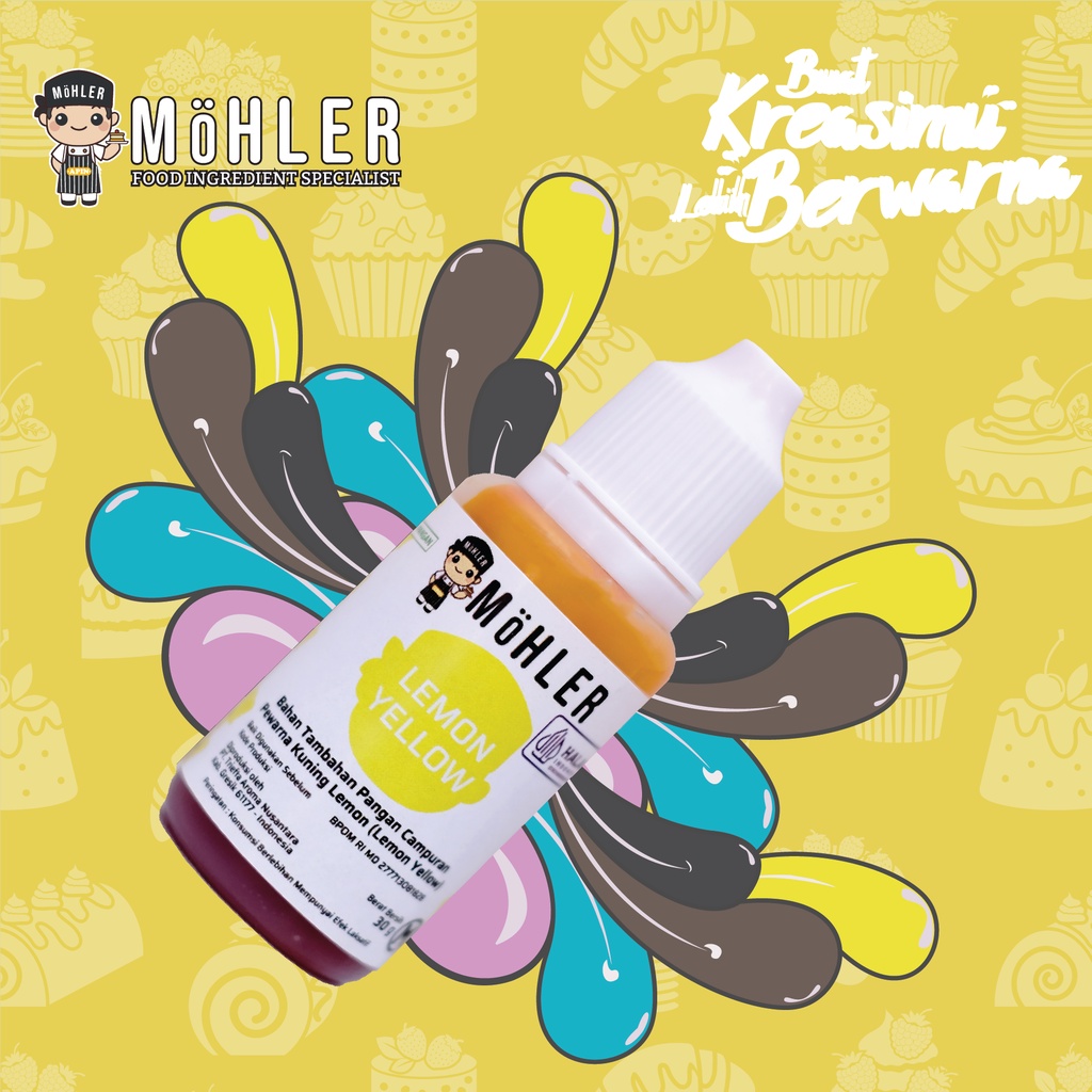 MOHLER Coloring Lemon Yellow (KLIK KOMBO HEMAT UNTUK MENDAPATKAN BELI 1 GRATIS 1)