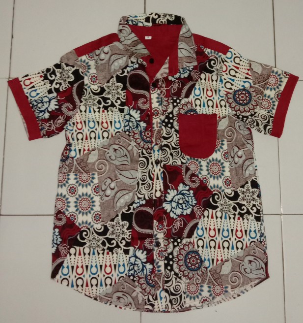Dress / Kemeja Batik Anak Ab / Batik Anak Modern