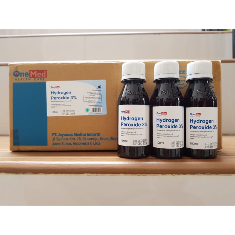 One Med H2O2 Hydrogen Peroxide 3% cairan pembersih luka 100 ml