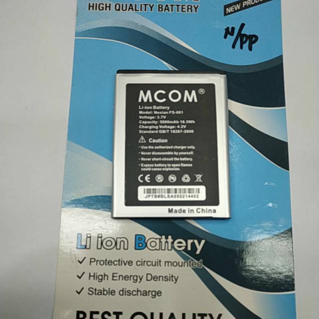 Baterai Nexian MI438 FS-001 double power mcom battery Batt battle