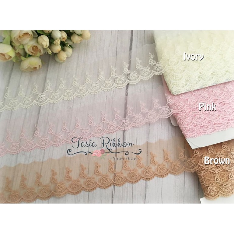 Renda Tile Rose Gelombang ROLL